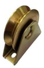 גלגל לשער 90 מ"מ סגור מיסב יחיד חריץ V לעומס 120 ק"ג