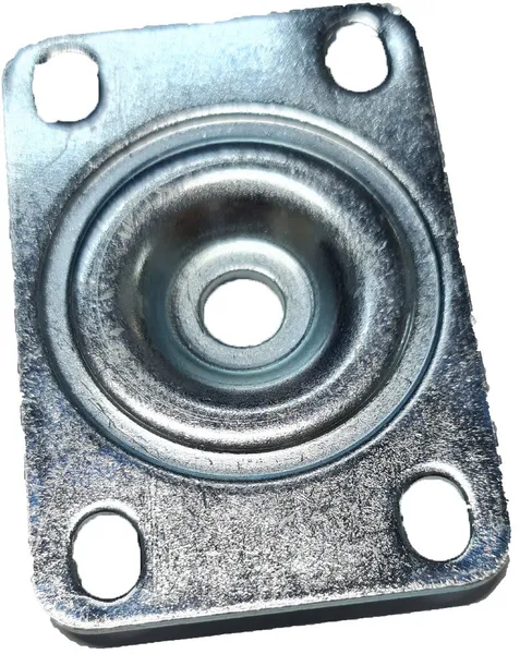 פלטה נגדית גדולה מגולבנת 135X110X4מ"מ עם שקע מרכזי חורים 105X80